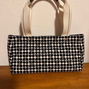 Black and cream Kate Spade shoulder bag